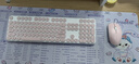 雷柏（Rapoo） X260S 键鼠套装 无线键鼠套装 办公键盘鼠标套装 电脑键盘 笔记本键盘 粉色 实拍图