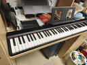 特伦斯电子琴88键成人儿童智能折叠钢琴X61A/V20手卷钢琴键盘乐器 V20典雅黑+专用琴包 实拍图