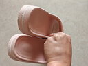 华美健步居家情侣凉拖加厚拖鞋防滑静音马卡龙男女凉拖鞋HM618虾粉38-39码 实拍图