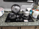 好太太亿美燃气灶双灶煤气灶家用鸳鸯灶台式嵌入式猛火炉具炉盘 五环钢火盖+防风聚能+钢化玻璃 瓶装液化气 实拍图