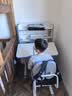 尊眠（ZUNMIAN）儿童书桌 学习桌椅 升降写字桌 中小学生学习桌椅 80cm蓝色 实拍图