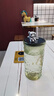 玻璃吸管水杯新款高颜值小熊吸管杯办公室家用钻石杯可爱创意杯子 钻石小熊【绿色】 330ml 实拍图