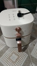 美的（Midea）空气炸锅免翻面双旋钮家用大容量5.3L多功能空气炸锅蒸烤一体热风循环金属内腔 MF-KZE535J5 实拍图