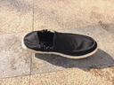 回力男鞋春季一脚蹬男鞋老北京布鞋帆布鞋休闲男纯色透气懒人鞋子男 黑白 42 实拍图