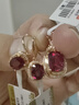 伊彩礼物珠宝 2.1鸽血红碧玺耳饰耳环 红宝石耳钉耳坠 情人节礼物 3.6克拉 Rubellite/火彩5A/ 晒单实拍图