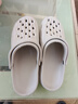 男士外穿EVA拖鞋男沙滩鞋居家凉拖女拖鞋软底一字拖洞洞鞋凉拖鞋 灰色 44 -45【尺码偏小】 实拍图