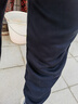 鸿星尔克运动裤男秋冬季新款加绒休闲针织束口长裤九分裤男士裤子卫裤男裤 正黑-1026-加绒针织 L 实拍图