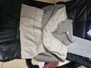 加绒加厚男士假两件秋冬季保暖毛衣针织衫爸爸装打底衫衬衣衫长袖 9036米色（加绒加厚） XL 【建议130-150斤】 实拍图