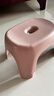 换鞋凳小凳子座椅小板凳可叠放加厚塑料凳高级感儿童学生寝室矮凳 樱花粉1个 实拍图