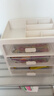 京东物流 化妆品收纳盒梳妆台置物架桌面高级感整理抽屉柜 大号4层（3层抽屉+1层顶部置物架） 透明白 实拍图