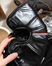 博沃尼克 冬季摩托车加厚护膝 电动车保暖护膝电瓶车护腿骑车护膝 长款 实拍图