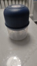 绞肉机小型打蒜器家用绞蒜切蒜器多功能辅食料理机电动蒜泥神器蒜蓉机自动切菜机压蒜器 宝蓝色- 0.26L （升级大电机） 实拍图