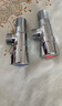 九牧（JOMOO）黄铜加厚角阀三角阀1冷1热套装   02064-1C1-1  实拍图