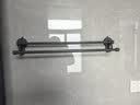 馨沛毛巾架 免打孔浴巾架卫生间浴室厕所挂架太空铝毛巾双杆置物架 实拍图