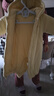 童泰（TONGTAI）婴儿连体衣冬季纯棉夹棉宝宝衣服新生儿连帽哈衣爬服黄色59cm 实拍图