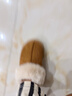 水星家纺棉拖鞋秋冬女男情侣冬季家居棉拖鞋室内保暖棉拖鞋 棕36-37码 实拍图