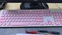 猎兽师机械手感有线USB轻音键盘鼠标套装笔记本电脑办公家用可爱女生 白粉色朋克键盘【轻音按键  高效办公】 实拍图