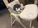 babycare宝宝餐椅6个月以上吃饭可折叠儿童座椅可移动婴儿成长椅 贝壳白 实拍图