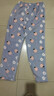 可爱卡通睡裤女长裤冬季珊瑚绒加绒暖暖打底裤可外穿 蓝色桃子裤子 均码（适合80-130斤） 实拍图