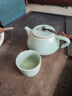 祥业song杯子汝窑泡茶壶陶瓷大号功夫茶具西施壶汝瓷单壶提梁壶泡茶器 大石瓢壶 260ml 实拍图