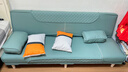 徽月（no） 多功能沙发床坐卧两用可折叠单人床双人位客厅小户型简易沙发 猫抓皮 · 浅蓝 【炫彩海绵款】1.8米长X1米宽(2扶2腰) 实拍图