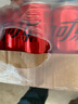 可口可乐（Coca-Cola）零度 Zero 无糖汽水 碳酸饮料 330ml*24摩登罐  实拍图