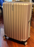 新秀丽（Samsonite）京东联名定制款行李箱25英寸竖条纹拉杆箱拿铁咖GU9密码托运箱 实拍图