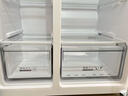 奥马（Homa）602升超大容量对开门双开门家用电冰箱一级能效双变频节能风冷无霜白色 602WKH/B云柔白 实拍图