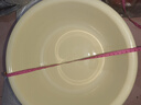 新款圆形家用洗脸盆加厚卫生间厨房洗衣洗菜洗脚宿舍泡脚盆 奶油黄 大号plus【直径37CM】 实拍图