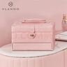 VLANDO【一键开合】高级疯马纹首饰盒送同事新娘新婚礼物生日礼物 实拍图