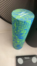 捷英飞 泡沫轴 肌肉放松按摩滚轴 健身训练普拉提瑜伽柱foam roller 蓝绿大浮点45cm 赠筋膜小球 实拍图