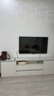 济然实木电视柜落地简约轻奢风储物柜家用客厅茶几岩板电视柜组合柜 【汉白玉】 2.0m高款实木电视柜 实拍图