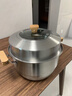 爱仕达（ASD）蒸锅304不锈钢双层家用蒸煮炖汤锅 30CM加高多层蒸笼·原木系列G2 实拍图