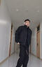 主意范（ZHUYIFAN）夹克男三防飞行秋冬加绒加厚整套棒球服羽绒外套短款工装冲锋衣潮 黑色夹克 XL 130-150斤 实拍图
