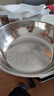 【不锈钢】和面盆厨房烘焙家用火锅盆洗菜打蛋汤锅盆醒面盆料理盆 32cm【热卖款】不锈钢 和面盆 实拍图