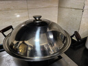 陆铁陆川铁锅生铁铸铁锅加厚家用炒菜锅无涂层不粘锅燃气适用大铁锅 双耳圆底 42cm （带盖铲）已开锅 实拍图