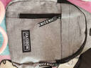 运动跑步包男休闲斜挎包手机包防泼水健身包女单肩包 灰色 实拍图