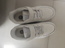 361°儿童四季板鞋男女童(3-12岁)百搭魔术贴滑板鞋小白鞋 银32 实拍图