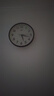 康巴丝（Compas）挂钟客厅 简约静音客厅石英钟表挂墙时钟 c2866 黑色 30.5cm直径 实拍图