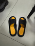 回力运动拖鞋男浴室内户外穿减震防滑厚底凉拖鞋HL3967黑黄色44-45码 实拍图