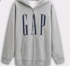 GAP男女装2025秋季新款logo印花抓绒宽松运动连帽衫卫衣 灰色 M (170/92A)亚洲尺码【偏大,建议拍小一码】 实拍图
