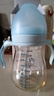 好孩子（gb）PPSU婴儿奶瓶宽口径奶瓶带手柄吸管小饿魔系列300ml蓝色 6个月+ 实拍图