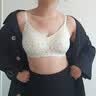 猫人【小胸聚拢 】碎花蕾丝边纯棉内衣女无痕提拉青少年学生文胸罩 实拍图