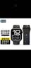 BHO【运动硅胶】适用苹果手表表带apple iwatch s12/s11表带s10/9/8/7运动硅胶SE3/2/Ultra3/4男女款 【氟橡胶】黑色-黑钉 【44/45/46/49mm表盘通用】 实拍图