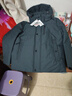 雪中飞鹅绒羽绒服男士短款脱卸帽加厚保暖休闲商务秋冬外套男装170 实拍图