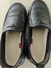 意尔康男鞋秋季羊皮舒适一脚蹬皮鞋男软面套脚商务休闲鞋 59171W黑色 41 实拍图