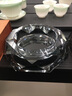 品欧源烟灰缸水晶玻璃高端大气档次轻奢高级家用客厅办公室大号烟缸 15CM八角镀黑 实拍图