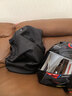 艾伯斯 骑行背包摩托车头盔包全盔双肩包摩旅防泼水大容量骑士机车装备 【升级版加大】黑色 实拍图