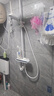 浪鲸恒温淋浴花洒套装钢琴花洒全套增压自洁沐浴器精铜浴室淋雨器 【白色恒温】智能数显 增压雨淋 实拍图