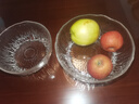 川岛屋北欧玻璃水果盘客厅茶几家用沙拉碗轻奢高档精致高颜值果盘 水晶玻璃果盘(中号+小号) 实拍图